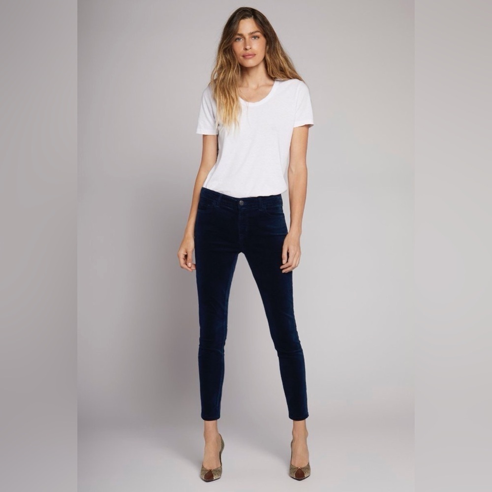 CURRENT/ELLIOTT
THE STILETTO SKINNY
VELVET PANT 26 in sapphire 
$208.00$85
